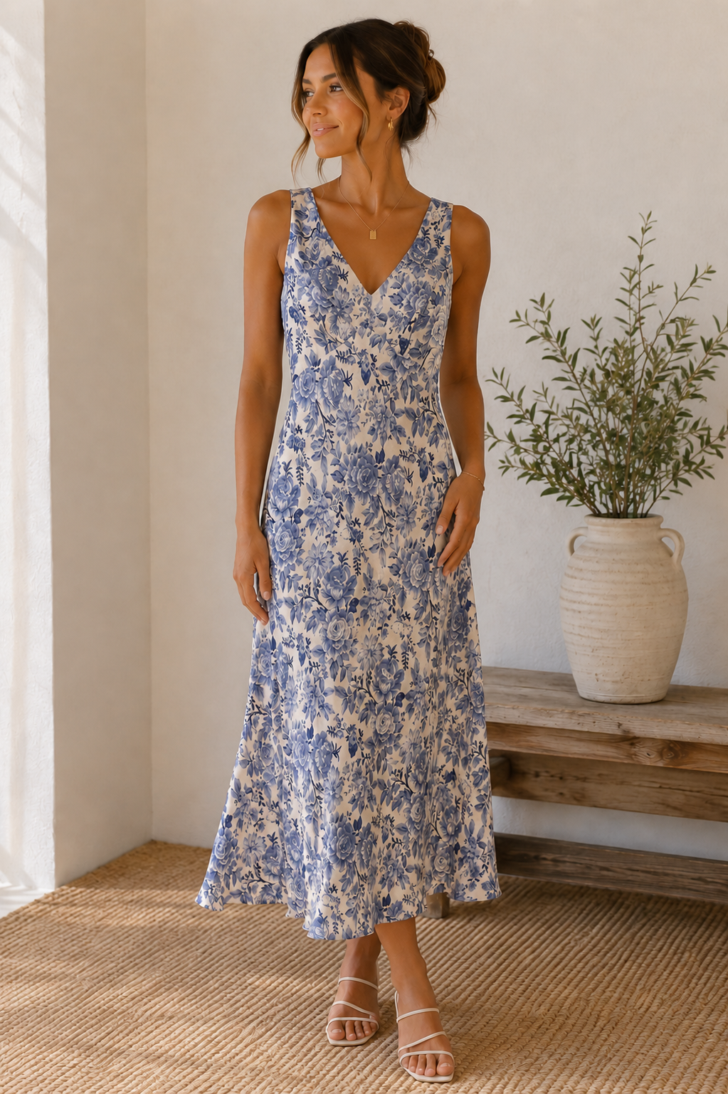 Parisian Blue Olivia Midi Dress – Purpose Boutique