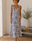Parisian Blue Olivia Midi Dress