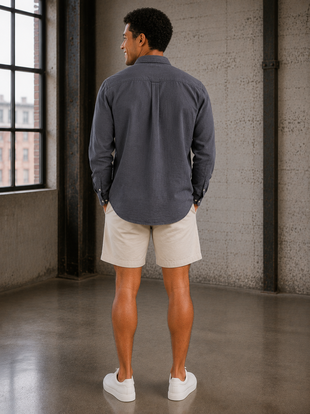 India Ink Stretch Selvage Longsleeve Shirt