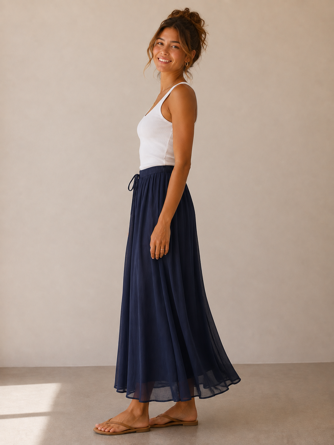 Deep Navy Waiverly Skirt