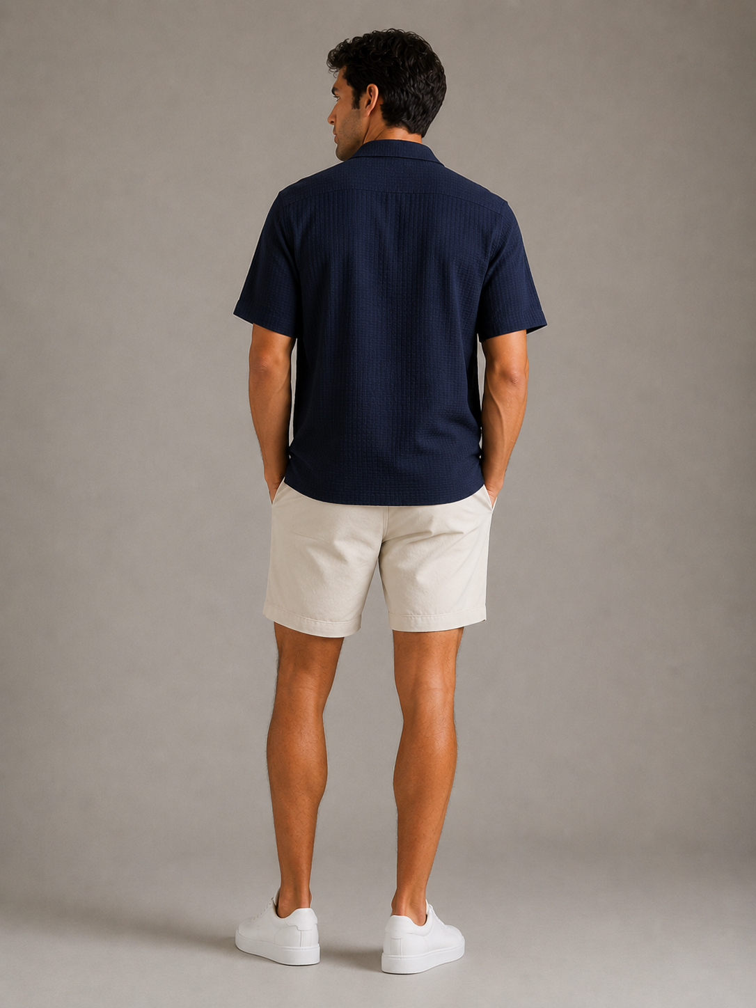 Navy Landry Short Sleeve Shirt