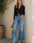Lyra Wide Leg Verve Denim
