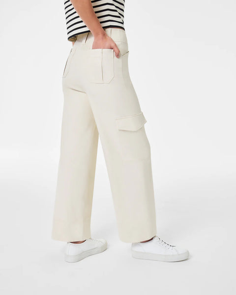 SPANX® Eggshell Stretch Twill Cropped Trouser