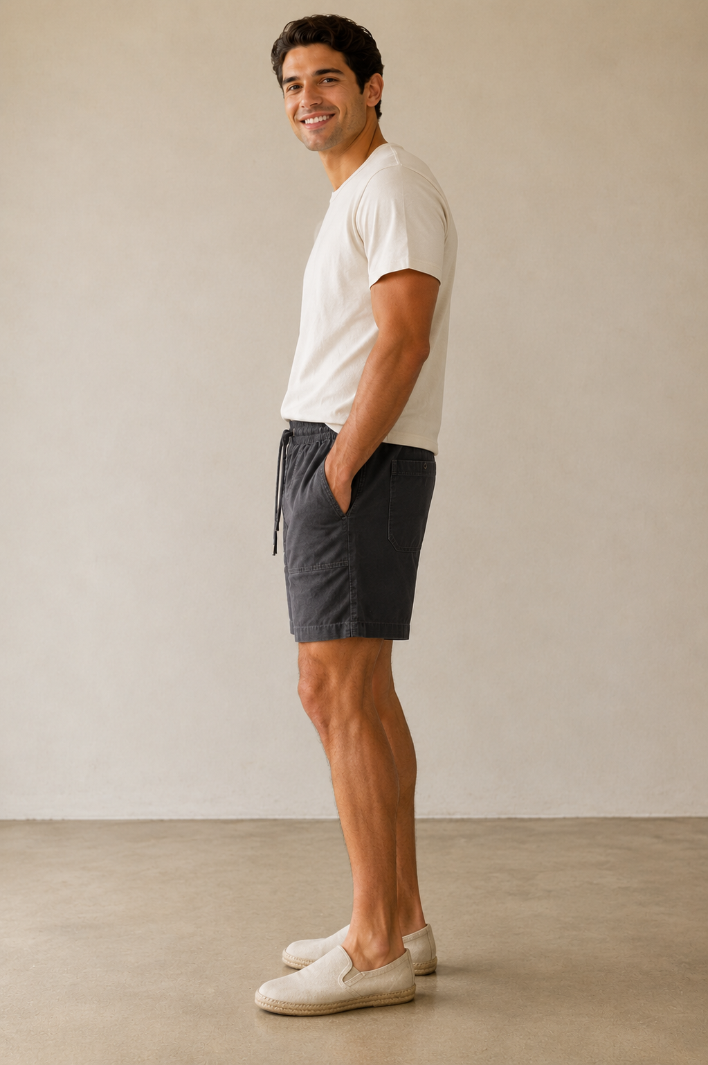 French Blue Ripstop Utility Short 7"