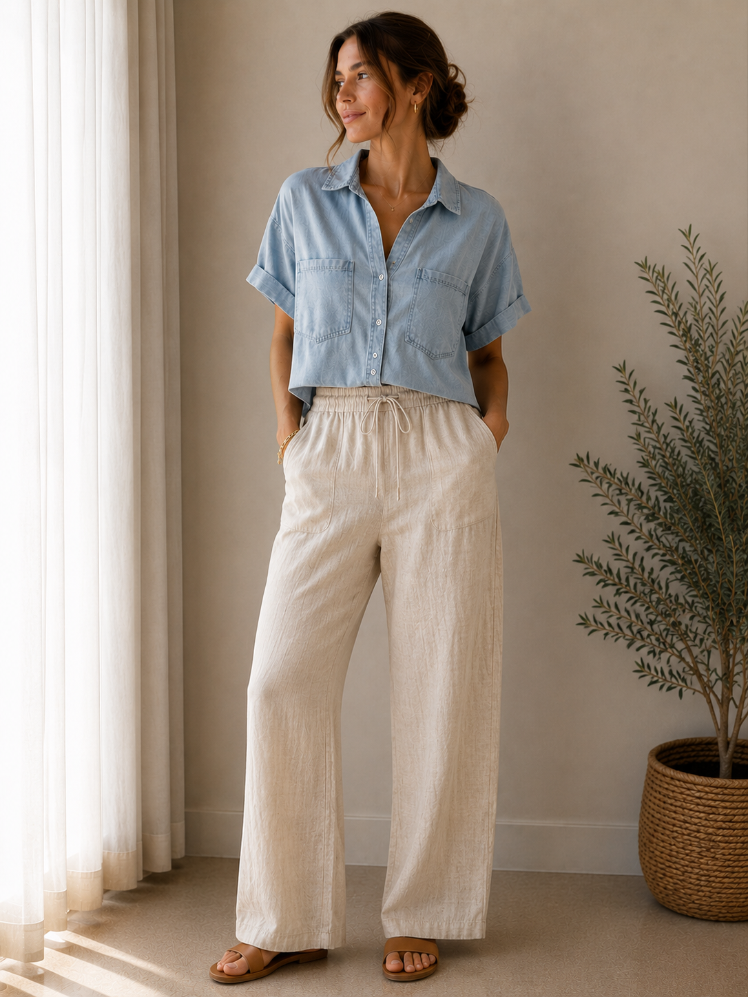 Catalina Sky Brandon Button Up
