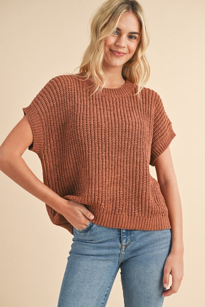 Rust Cameron Sweater Top