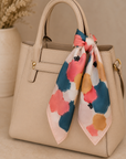 Pink Abstract Colorful Pattern Scarf