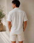 White Blue Block Carson Shirt