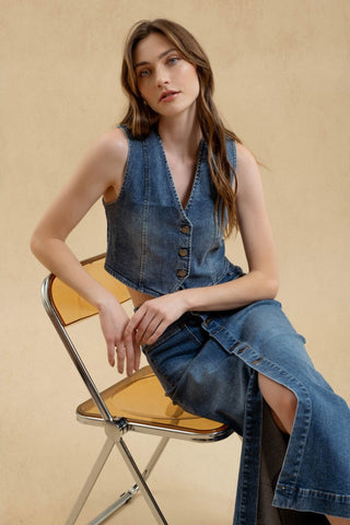 Denim Lana Vest