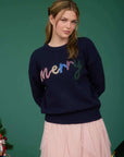 Navy Merry Sweater