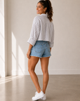 Berry Wine Stormi Stripe Blouse
