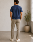 Vintage Indigo Hemp Cotton Henley