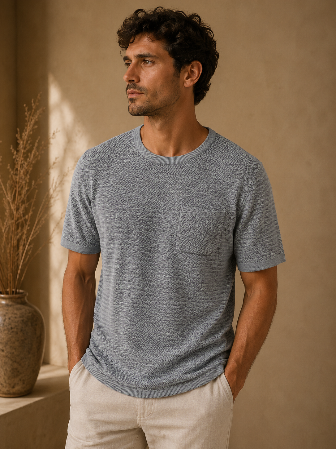 Blue Sky Heather Theo Shirt