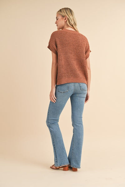 Rust Cameron Sweater Top