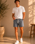 Mid Grey Saturday Beach Short 6"