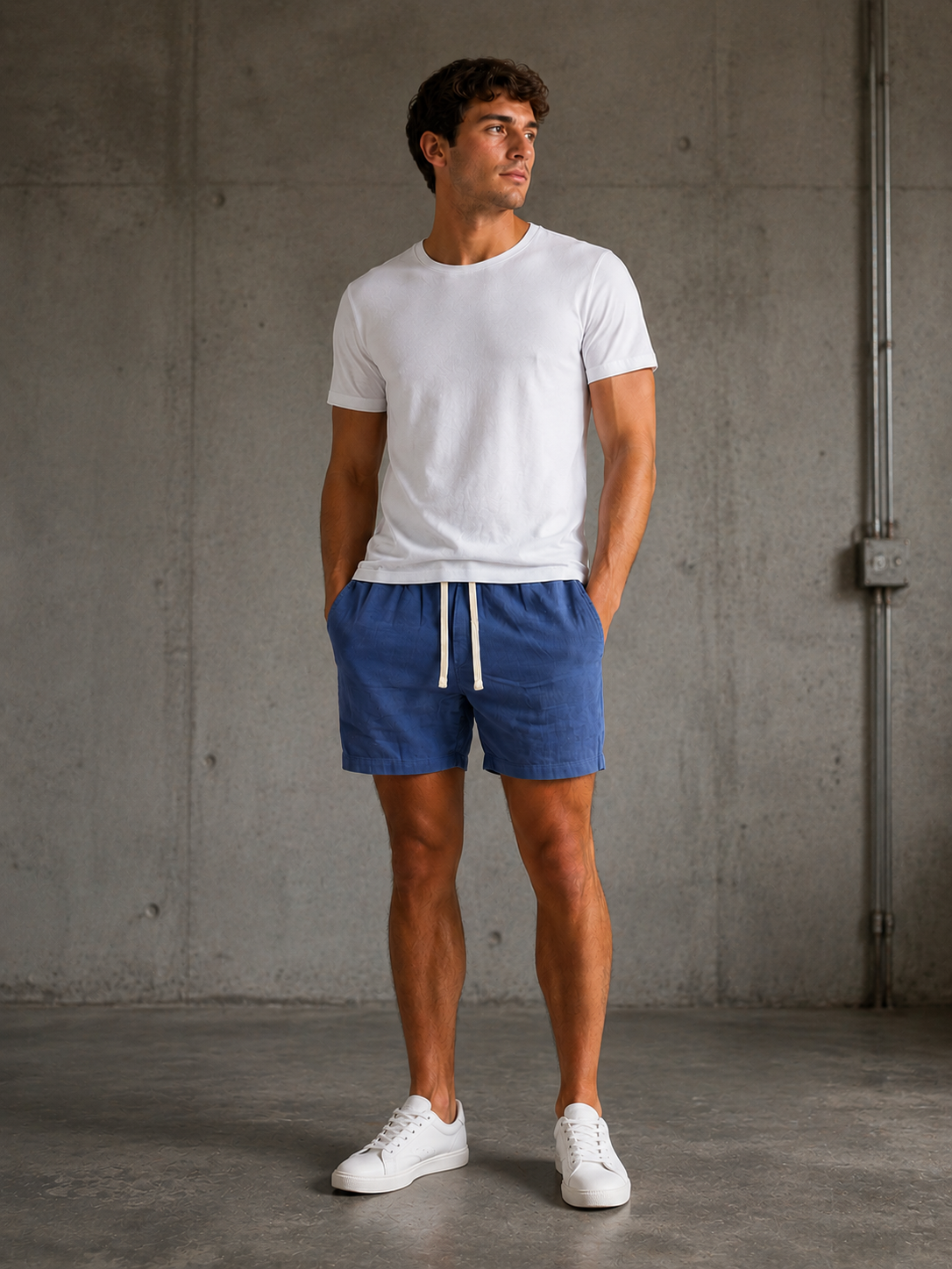Cornflower Blue Saturday Beach Short 6"