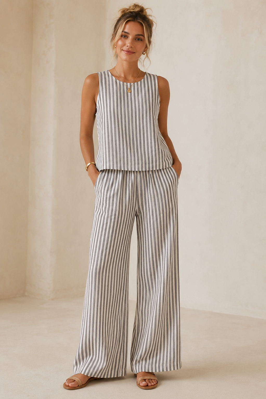 Eclipse Sloane Knit Striped Top