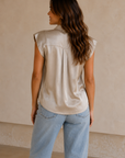 Champagne Silk Odette Blouse