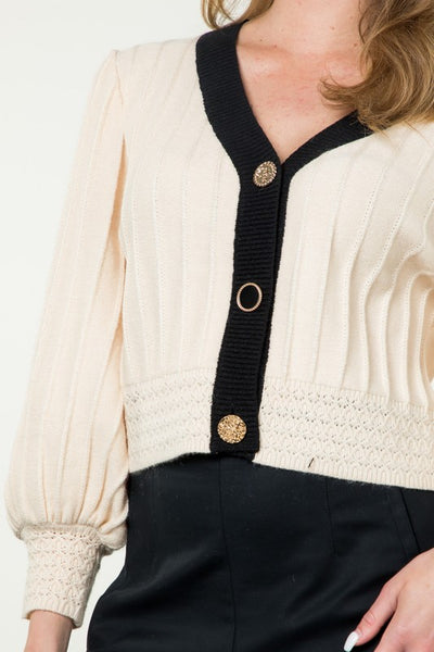 Cream Tina Sweater Top