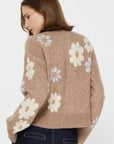 Taupe Anne Floral Sweater