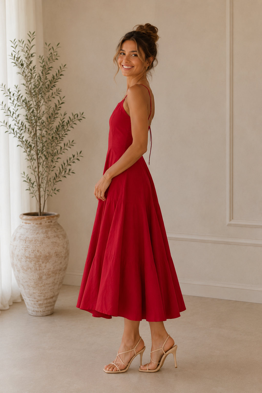 Red Ariella Dress