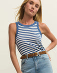 Calypso Blue Indigo Select Striped Tank