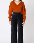 Black High Waist Wide Leg Pants