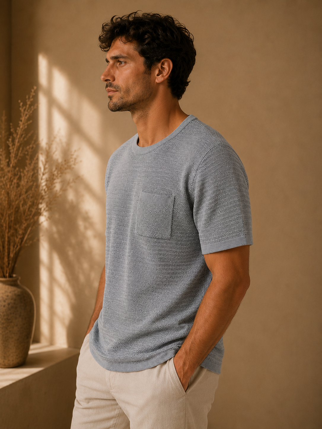 Blue Sky Heather Theo Shirt
