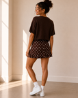 Brown & White Kelsey Skirt