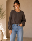 Rich Soil Linen Bubble Jacket