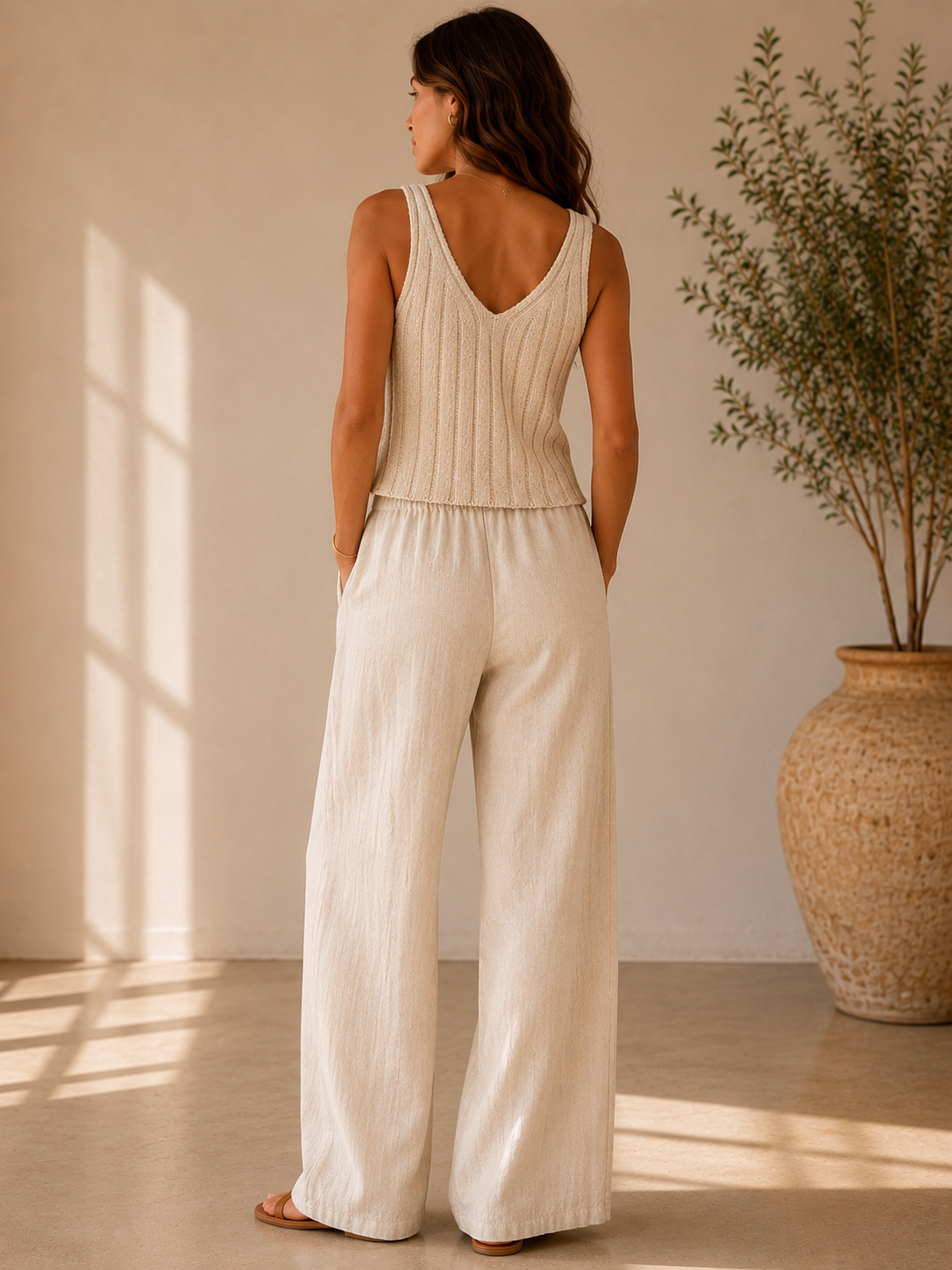 Island Coconut Acadia Sweater Tank