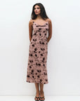 Mauve Henrietta Midi Dress