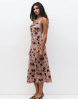 Mauve Henrietta Midi Dress