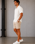 White Oasis Linen Short Sleeve Shirt