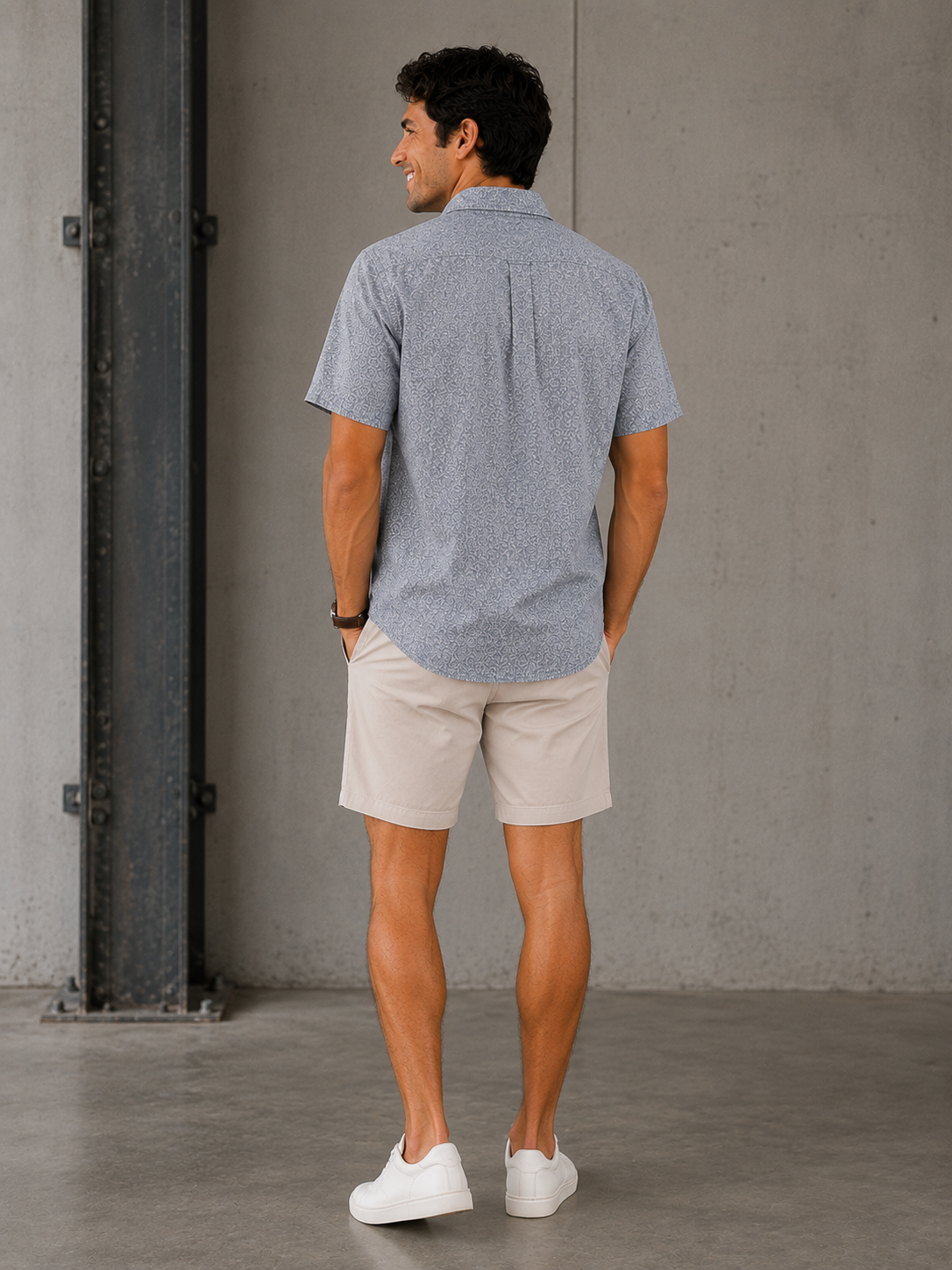 Stone Blue Olivier Short Sleeve Shirt