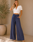 Navy Violeta Pants