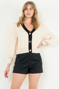 Cream Tina Sweater Top