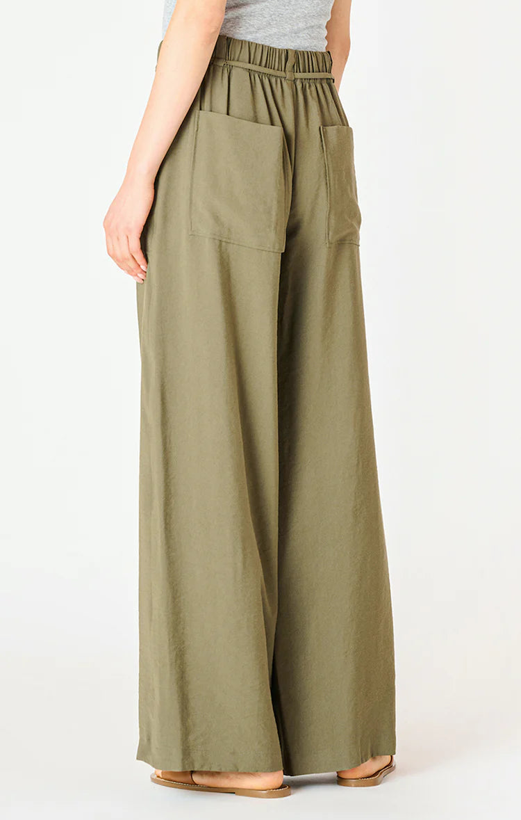 Olive Wide Leg Pants