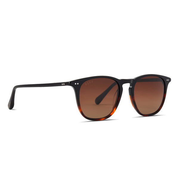 Maxwell XL Dark Tortoise Brown Gradient Polarized Sunglasses