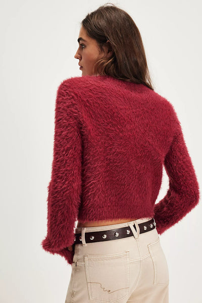 Aged Red Celeste Cardi