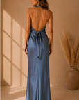 Steel Blue Viridiana Dress - ACDR103594