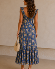 Blue Floral Caroletta Dress