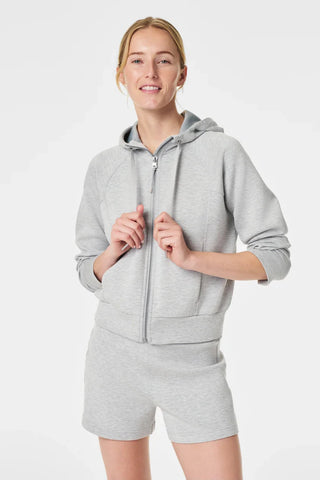 Lit Grey Heather Airessentials Full Zip Hoodie