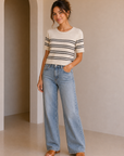 Gatewood Oatmeal Stripe Sweater