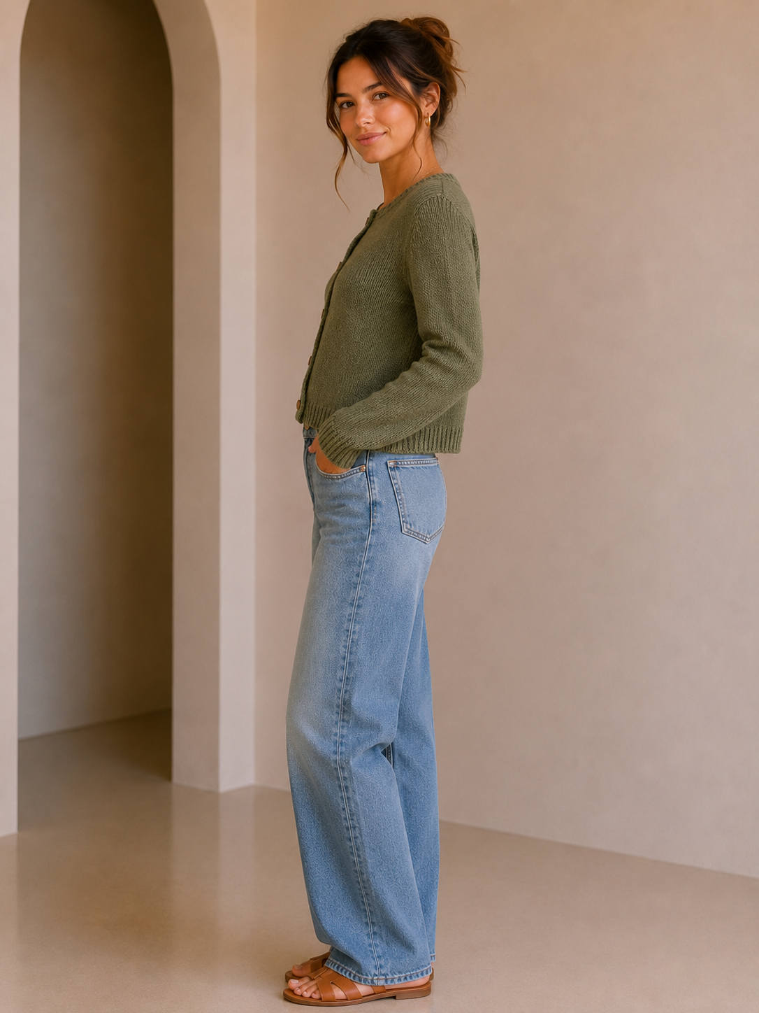 Green Alexis Sweater
