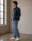 Navy Awake Herringbone Jacket