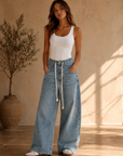 Blue Lace Light Indigo Brynn Trouser