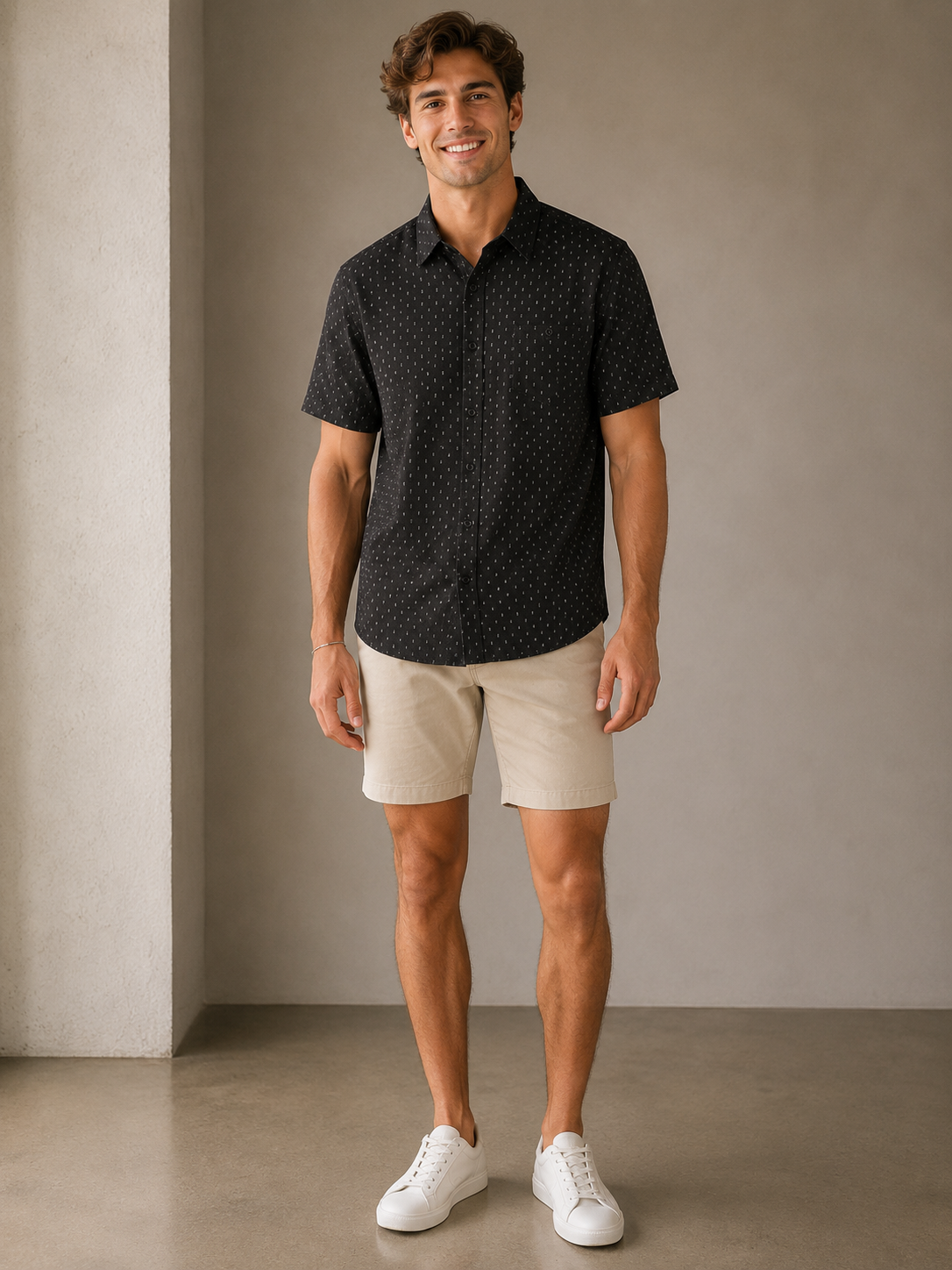 Black Renzo Short Sleeve Shirt