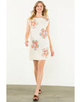 Cream Flower Callie Dress