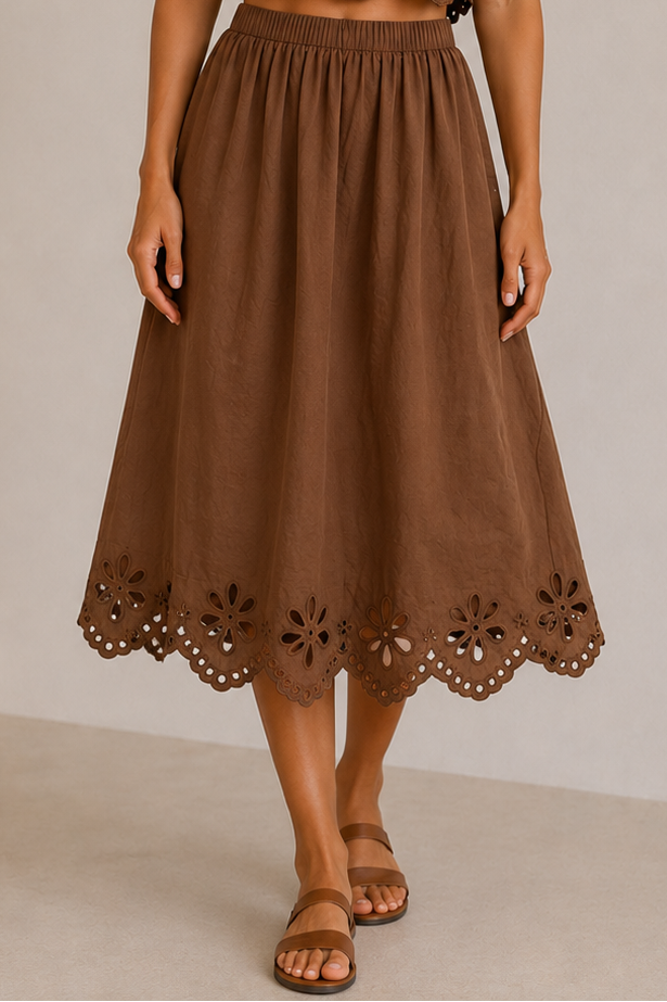 Brown Baylor Skirt